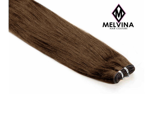 220 Gram -CHOCOLATE BROWN 10 Piece Clip-In Extensions